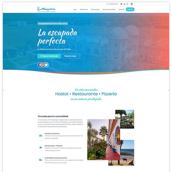 Web Hostal Alhambra