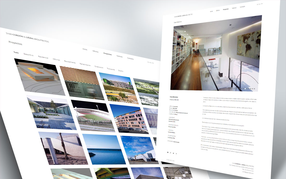 Web SV60 Arquitectos